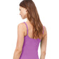 Back View Of Profile By Gottex Kundala Round Neck Tankini Top | PROFILE KUNDALA WARM PURPLE