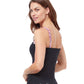 Back View Of Profile By Gottex Pretty Wild E-Cup Shirred Underwire Tankini Top | PROFILE PRETTY WILD BLACK