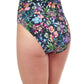 Back View Of Profile By Gottex Flora High Waist Tankini Bottom | PROFILE FLORA BLACK