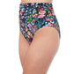 Side View Of Profile By Gottex Flora High Waist Tankini Bottom | PROFILE FLORA BLACK