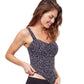 Side View Of Profile By Gottex Bash E-Cup Shirred Underwire Tankini Top | PROFILE BASH