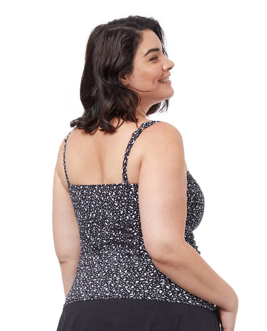 Back View Of Profile By Gottex Bash Shirred Underwire Tankini Top | PROFILE BASH