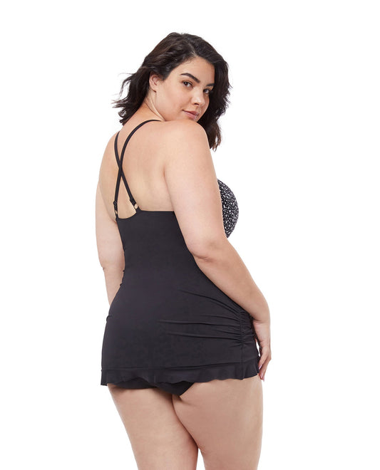 Back View Of Profile By Gottex Bash Underwire Halter Swimdress | PROFILE BASH