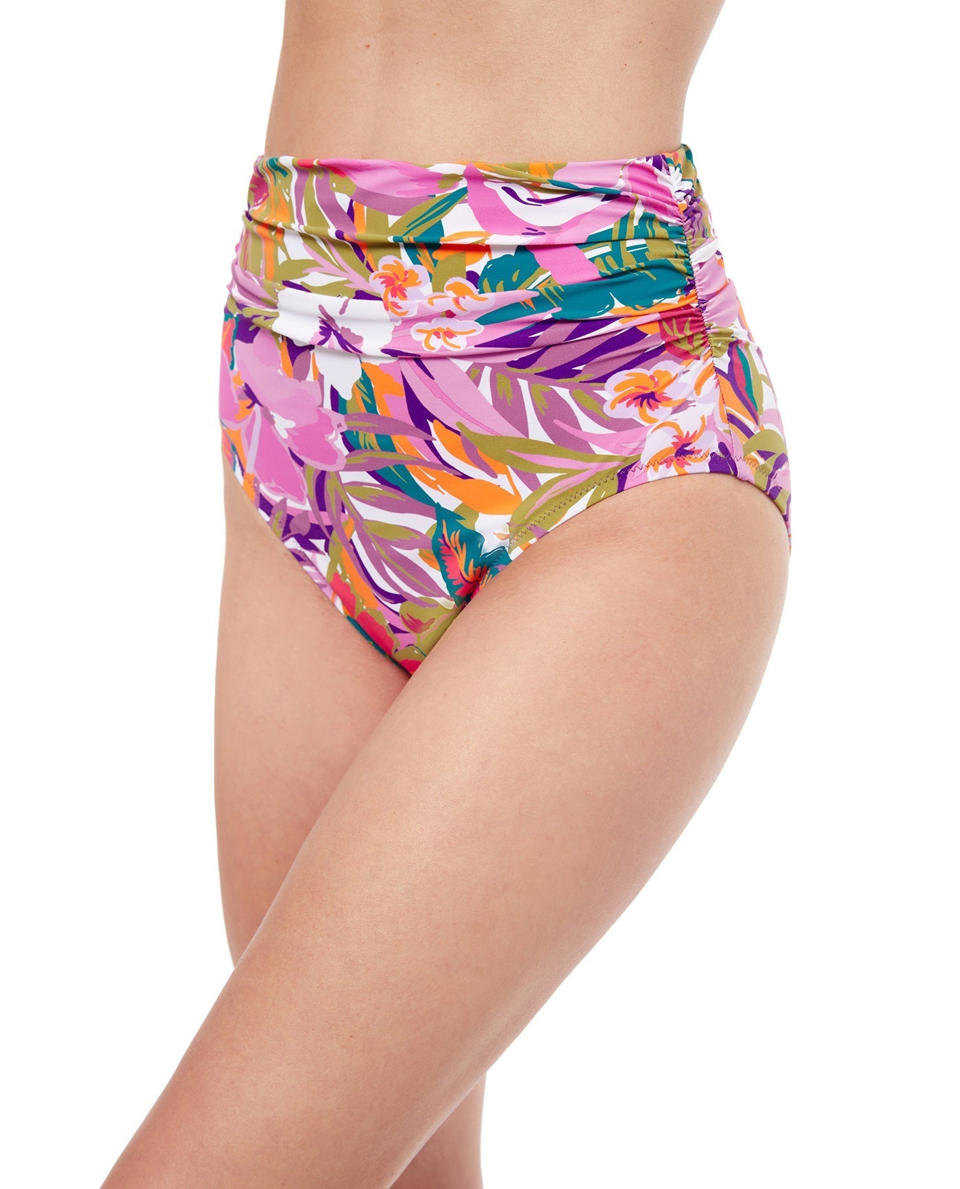 Side View Of Profile By Gottex Tropikaia High Waist Tankini Bottom | PROFILE TROPIKAIA