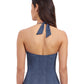 Back View of Profile By Gottex Isabelle V-Neck Halter Tankini Top | PROFILE ISABELLE