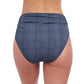 Back View of Profile By Gottex Isabelle Side Shirred High Waist Tankini Bottom | PROFILE ISABELLE