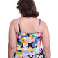 Back View of Profile By Gottex Holi Plus Size Underwire Bandeau Swimdress | PROFILE HOLI MULTI