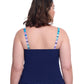 Back View of Profile By Gottex Harmony Plus Size Sweetheart Underwire Tankini Top | PROFILE HARMONY NAVY