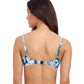 Back View of Profile By Gottex Malaya D-Cup Push Up Underwire Bikini Top | PROFILE MALAYA TEAL AND WHITE