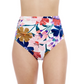 Front View Of Profile By Gottex Melody Shirred High Waist Bottom | Profile Melody Multi