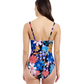 Back View Of Profile By Gottex Melody Sweetheart One Piece Swimsuit | Profile Melody Black Multi