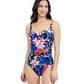 Front View Of Profile By Gottex Melody Sweetheart One Piece Swimsuit | Profile Melody Black Multi