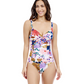 Front View Of Profile By Gottex Melody Sweetheart One Piece Swimsuit | Profile Melody Multi