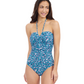 Front View Of Profile By Gottex Juliette Bandeau One Piece Swimsuit | Profile Juliette Teal