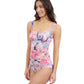 Side View Of Profile By Gottex Karma Round Neck Tankini | Profile Karma Multi