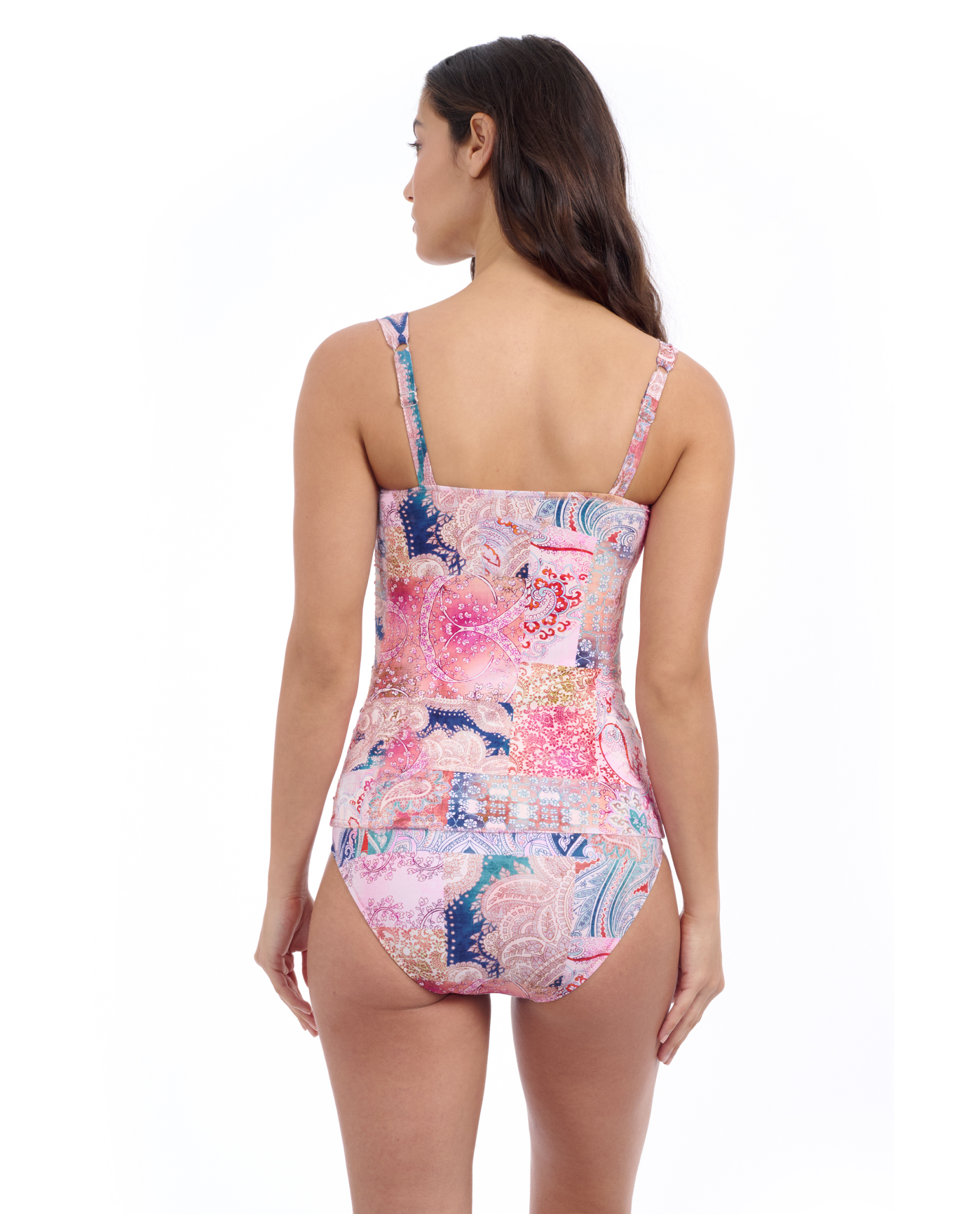 Back View Of Profile By Gottex Karma D Cup Underwire Tankini | Profile Karma Multi