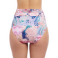 Back View Of Profile By Gottex Karma Shirred High Waist Bottom | Profile Karma Multi