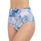 Side View Of Profile By Gottex Karma Shirred High Waist Bottom | Profile Karma Blue Multi