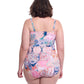 Back View Of Profile By Gottex Karma Plus Size Sweetheart Underwire Tankini Top | Profile Karma Multi