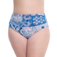 Front View Of Profile By Gottex Karma Plus Size Bottom | Profile Karma Blue Multi