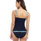 Back View Of Profile By Gottex Bachata D Cup Underwire Tankini | Profile Bachata Black