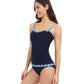 Side View Of Profile By Gottex Bachata D Cup Underwire Tankini | Profile Bachata Black