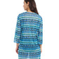 Back View Of Profile By Gottex Bachata Tunic Cover Up Dress | Profile Karma Blue Multi