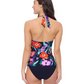 Back View Of Profile by Gottex Marguerite Halter Tankini | Profile Marguerite Black Multi