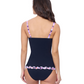 Back View Of Profile by Gottex Riga D Cup Center Ruched Tankini | Profile Riga Purple Multi