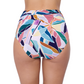 Back View Of Profile by Gottex Aura Shirred High Waist Bottom | Profile Aura Multi