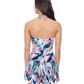 Back View Of Profile by Gottex Aura Bandeau Romper Swim One Piece | Profile Aura Multi