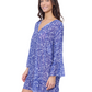 Side View Of Profile by Gottex Tulip Mesh Tunic with Flounce Coverup | Profile Tulip Royal