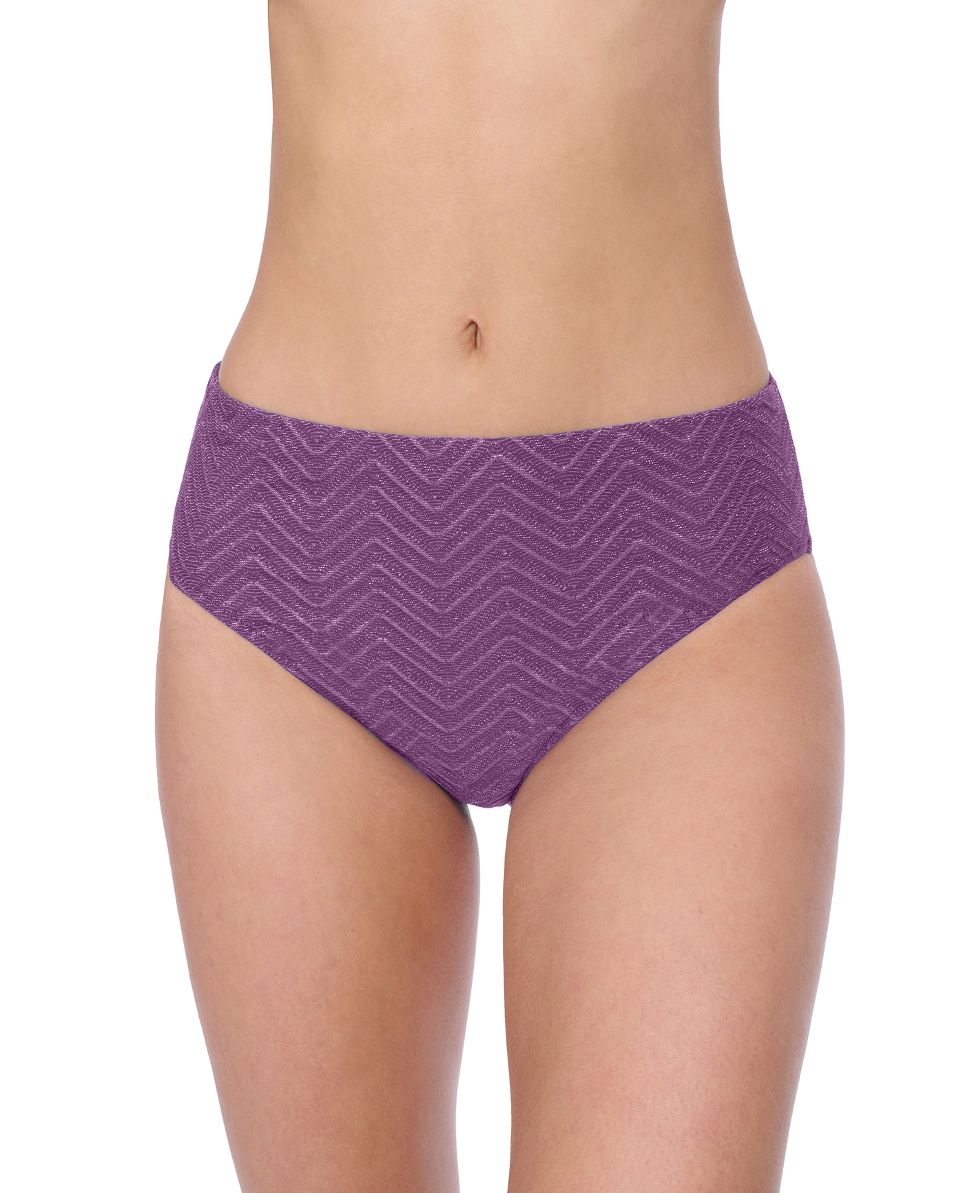 Front View Of Profile by Gottex Blend Seamless Classic Bottom | Profile Blend Purple