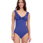 Front View Of Profile By Gottex Tutti Frutti D-Cup V-Neck Frill Tankini Top | Profile Tutti Frutti Royal