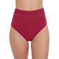 Front View Of Profile By Gottex Tutti Frutti High Waist Tankini Bottom | Profile Tutti Frutti Brick