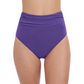 Front View Of Profile By Gottex Tutti Frutti High Waist Tankini Bottom | Profile Tutti Frutti Violet