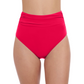 Front View Of Profile By Gottex Tutti Frutti High Waist Tankini Bottom | Profile Tutti Frutti Rose Red