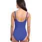 Back View Of Profile By Gottex Tutti Frutti Shirred Peasant One Piece Swimsuit | Profile Tutti Frutti Royal