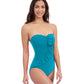 Side View Of Profile By Gottex Tutti Frutti Bandeau Ruffle One Piece Swimsuit | Profile Tutti Frutti Jade