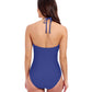 Back View of Profile By Gottex Tutti Frutti Bandeau One Piece Swimsuit | PROFILE TUTTI FRUTTI ROYAL