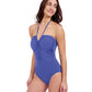 Side View of Profile By Gottex Tutti Frutti Bandeau One Piece Swimsuit | PROFILE TUTTI FRUTTI ROYAL