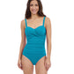 Front View Of Profile By Gottex Tutti Frutti D-Cup Underwire One Piece Swimsuit | Profile Tutti Frutti Jade