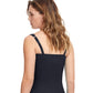 Back View Of Profile By Gottex Tutti Frutti E-Cup Underwire Tankini Top | PROFILE TUTTI FRUTTI BLACK