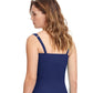 Back View Of Profile By Gottex Tutti Frutti E-Cup Underwire Tankini Top | PROFILE TUTTI FRUTTI NAVY