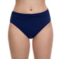 Front View Of Profile By Gottex Tutti Frutti Shirred Tankini Bottom | PROFILE TUTTI FRUTTI NAVY