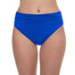 Front View Of Profile By Gottex Tutti Frutti Shirred Tankini Bottom | PROFILE TUTTI FRUTTI COBALT