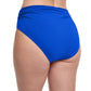 Back View Of Profile By Gottex Tutti Frutti Shirred Tankini Bottom | PROFILE TUTTI FRUTTI COBALT