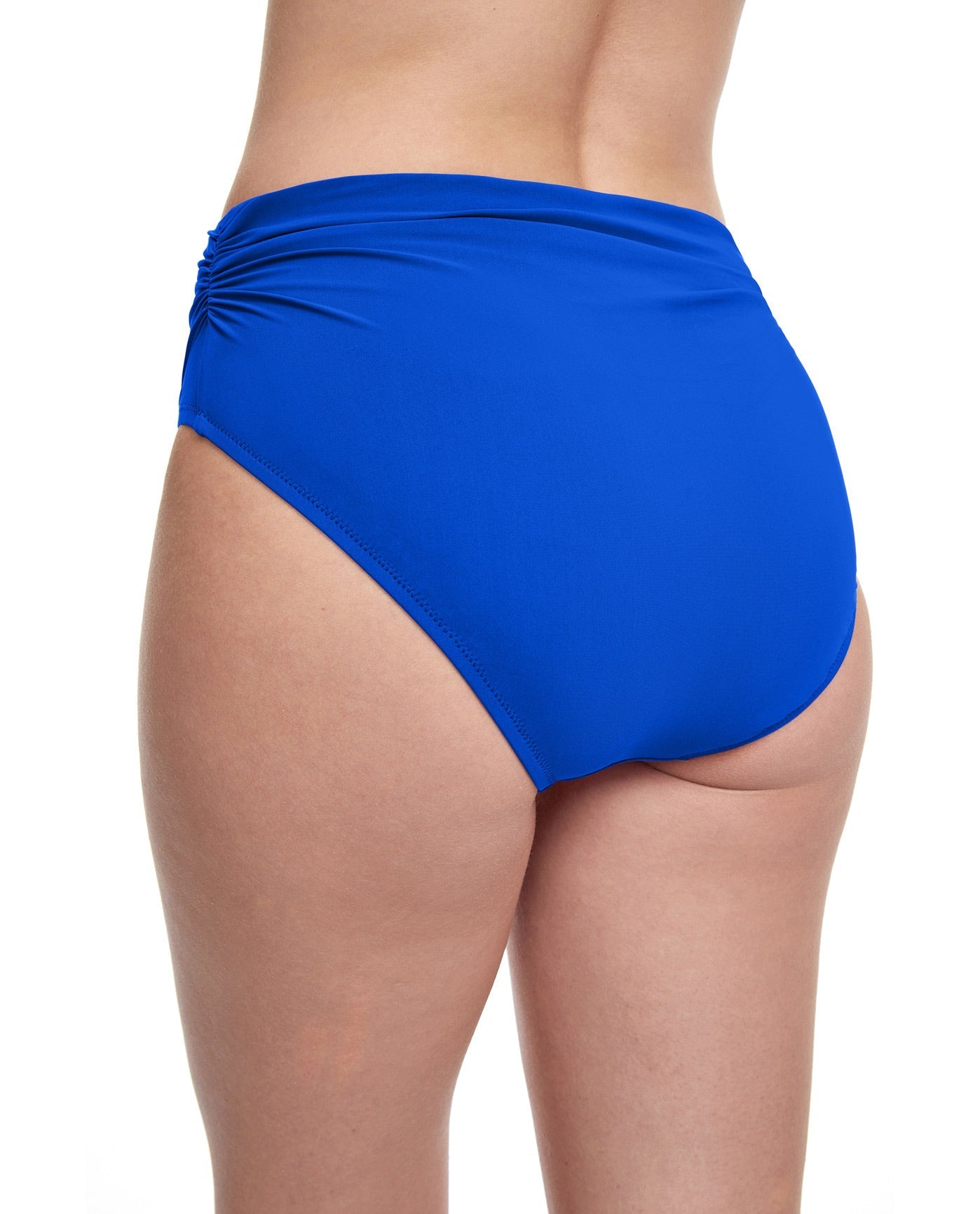 Back View Of Profile By Gottex Tutti Frutti Shirred Tankini Bottom | PROFILE TUTTI FRUTTI COBALT