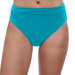 Front View Of Profile By Gottex Tutti Frutti Shirred Tankini Bottom | PROFILE TUTTI FRUTTI TURQUOISE