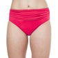 Front View Of Profile By Gottex Tutti Frutti Shirred Tankini Bottom | PROFILE TUTTI FRUTTI PINK